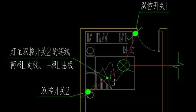 3个步骤教你确定电气照明平面图的导线根数，画