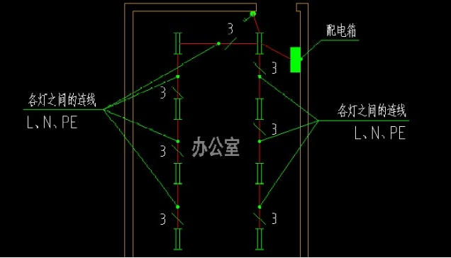 3个步骤教你确定电气照明平面图的导线根数，画