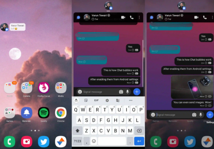 如何在三星One UI 3上启用Android 11聊天“气泡”