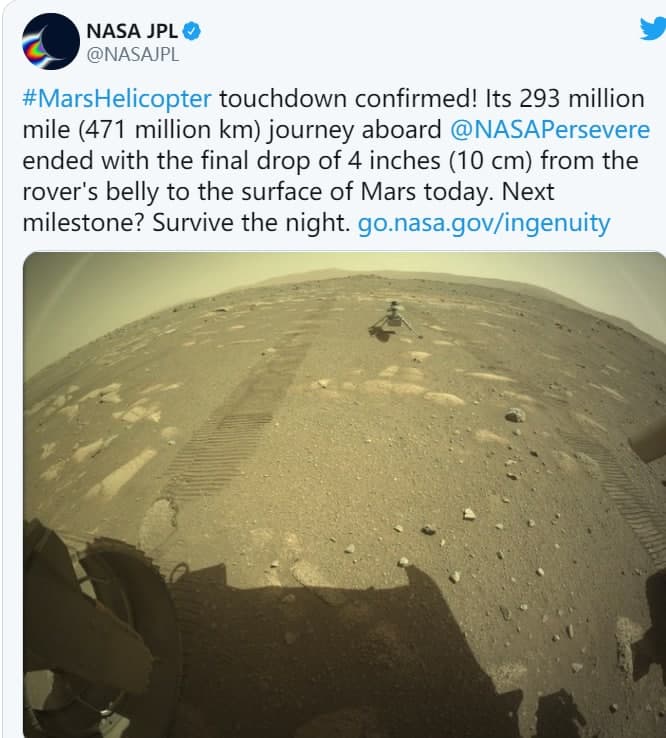 美国国家航空航天局（NASA）在首飞之前就部署了